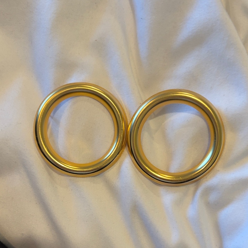 Gold Circular Sculptural EaRings